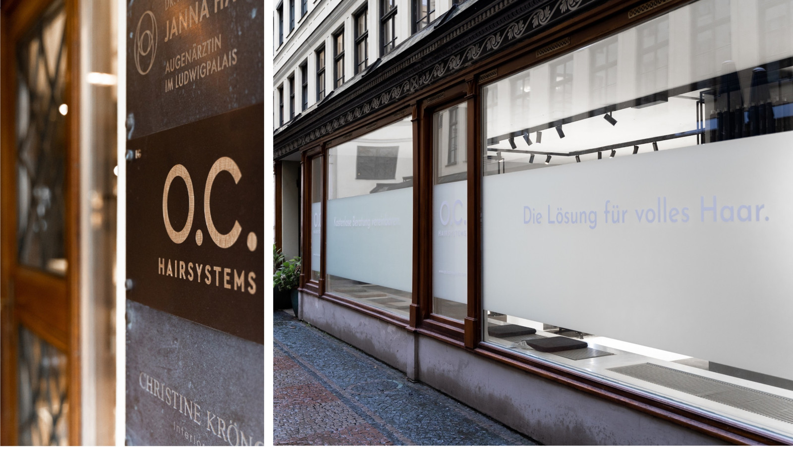 Der O.C. HAIRSYSTEMS Store im Münchener Ludwigpalais