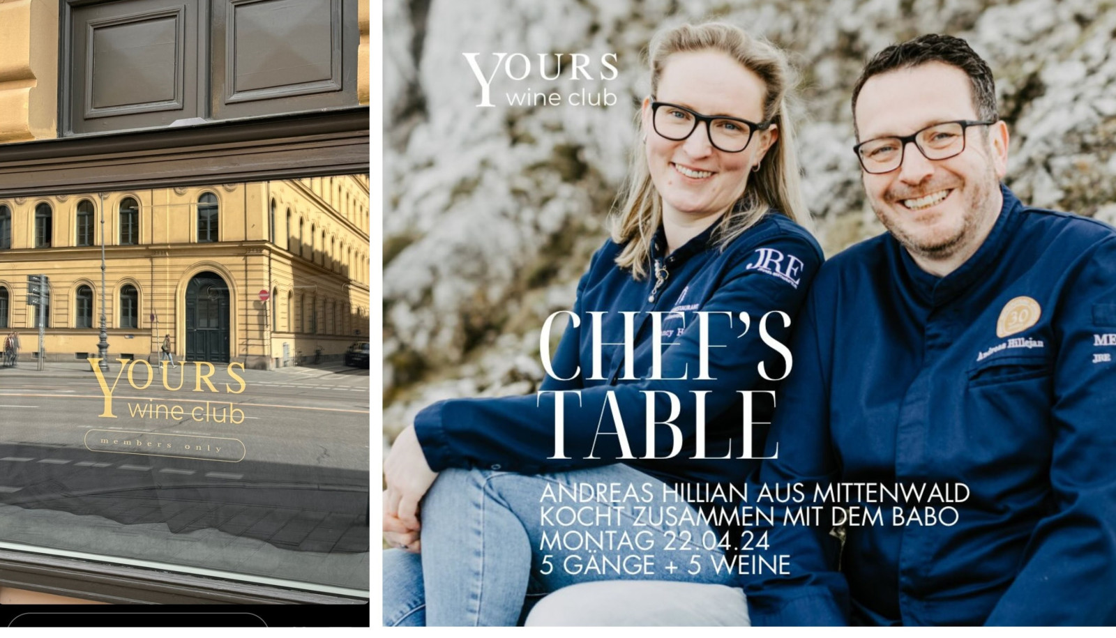 Sternekoch Andreas Hillejan und Gattin Nancy haben fantasievoll im YOURS für höchste Gourmet-Ansprüche 
